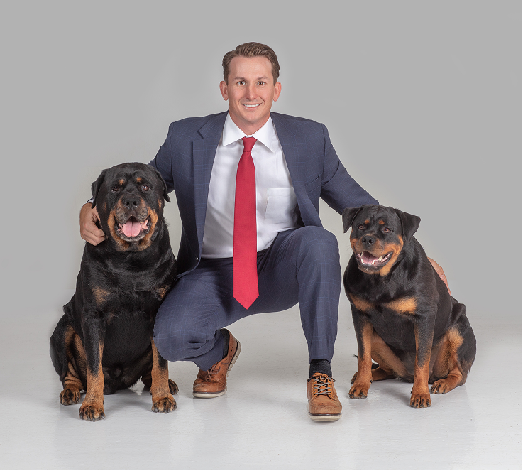 Lawyer with Dogs