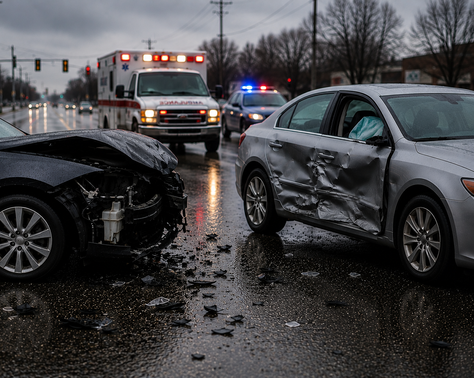 Car Accident Scene
