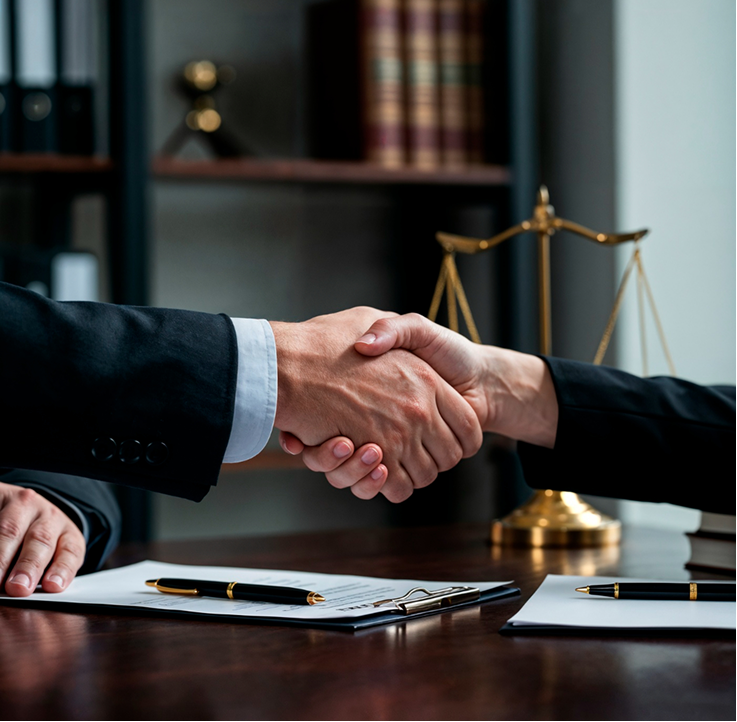 Lawyers Shaking Hands