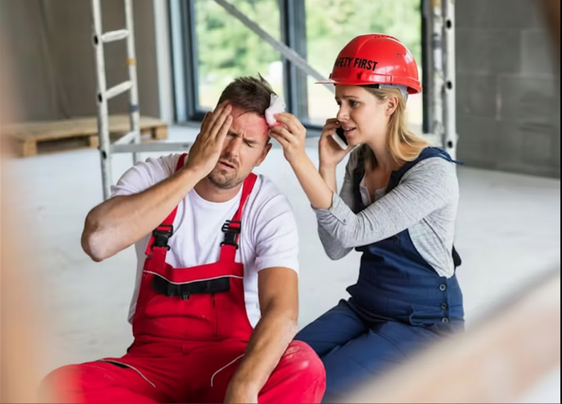 Injured Worker on Site