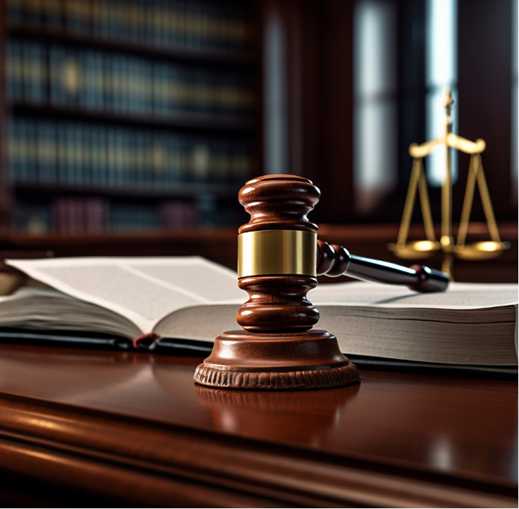 Law Books and Gavel