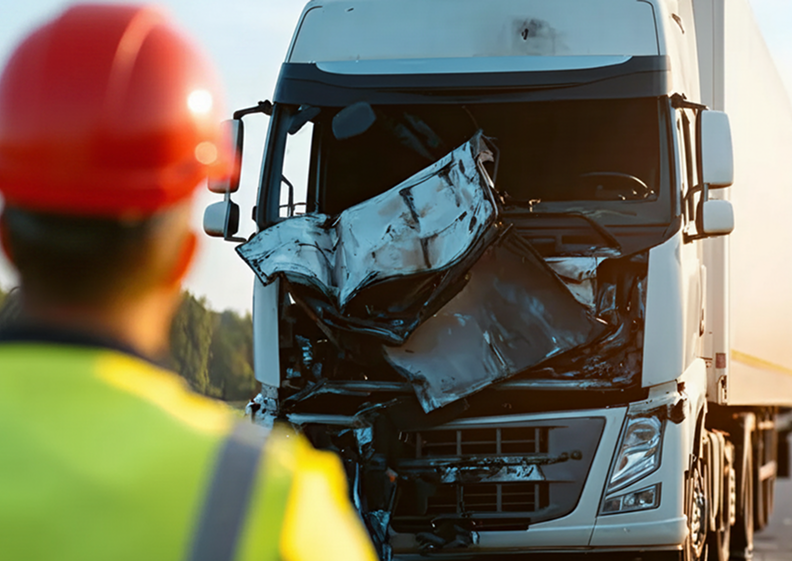 Smashed Truck Cab