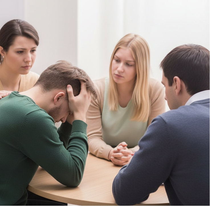 Lawyer Meeting With Family