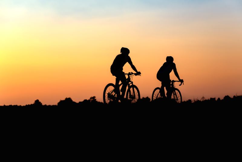 cyclist silhouette