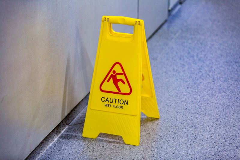 wet floor sign