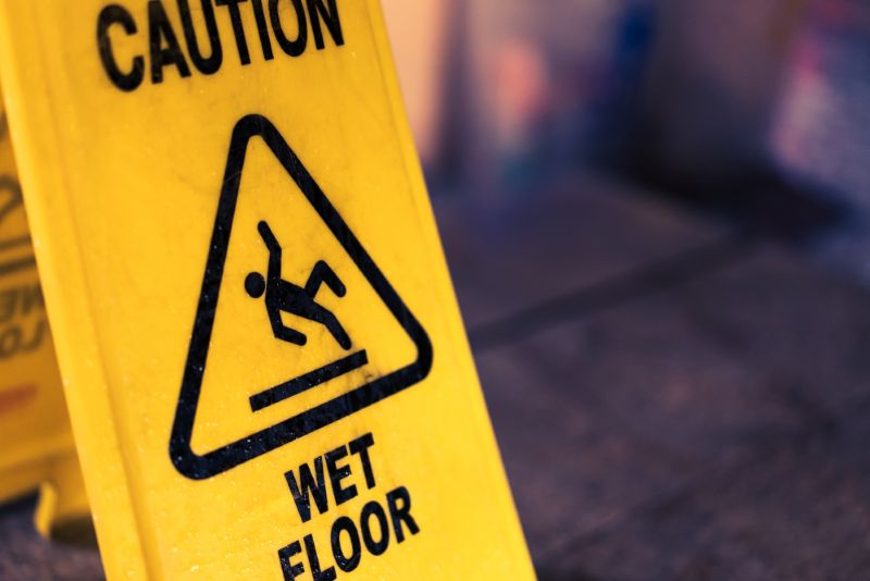 wet floor sign