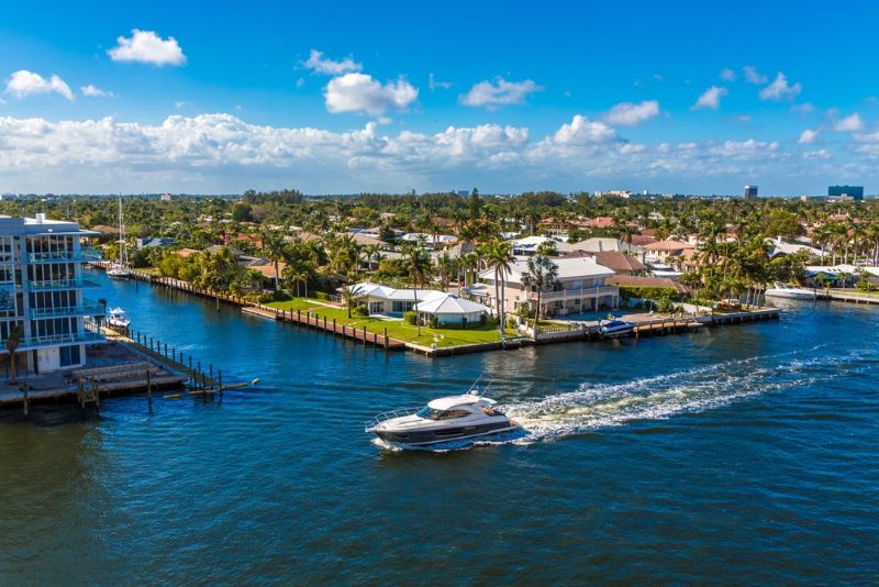 boat on the water in Florida