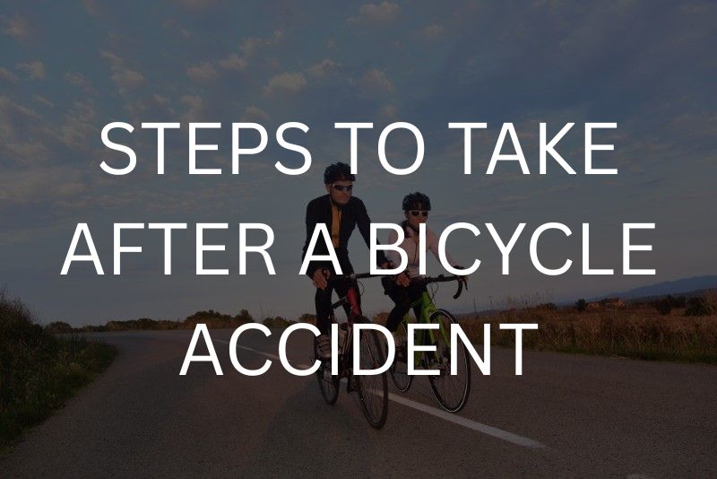 Steps to take after a bicycle accident