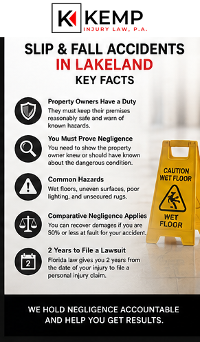 Slip Fall Accident Lawyer Infographic