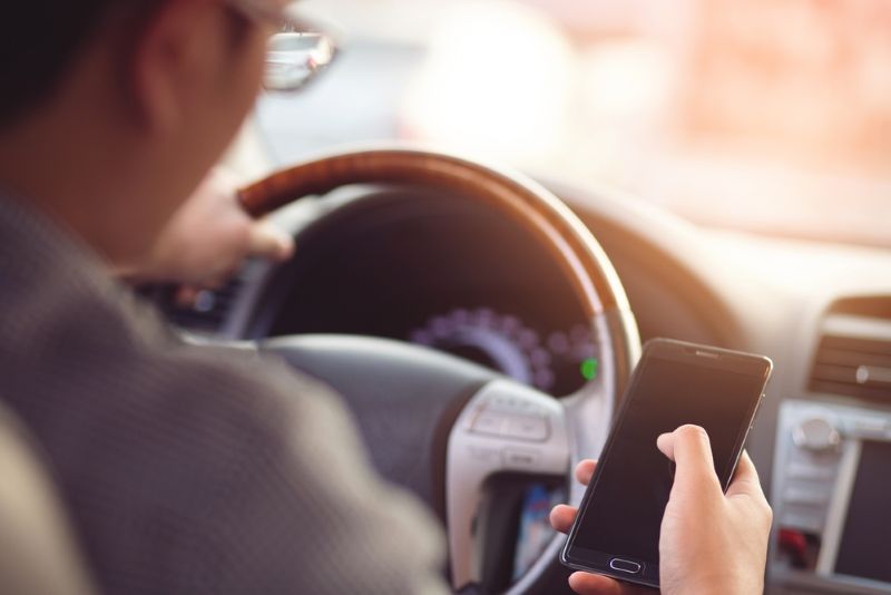 Using cellphone while driving
